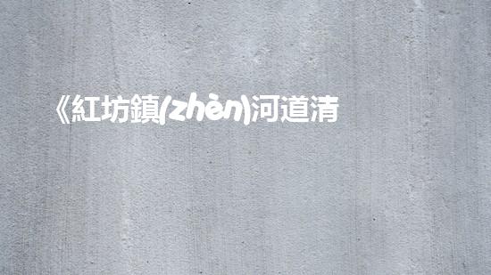 《紅坊鎮(zhèn)河道清淤計劃：為恢復(fù)水質(zhì)而努力奮斗！》